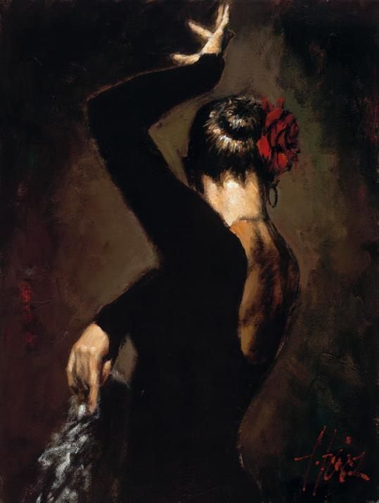 Flamenco Dancer Terciopelo negro II